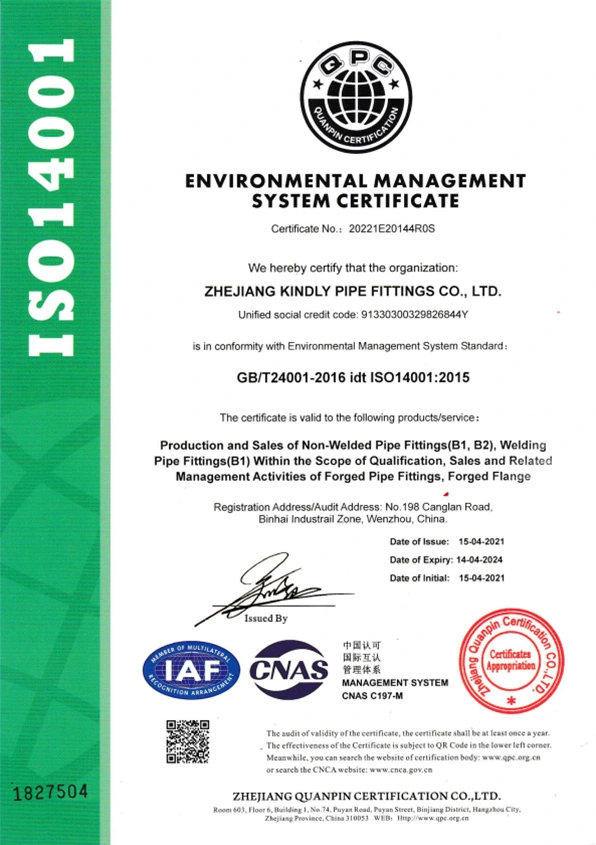 environment management system certificate